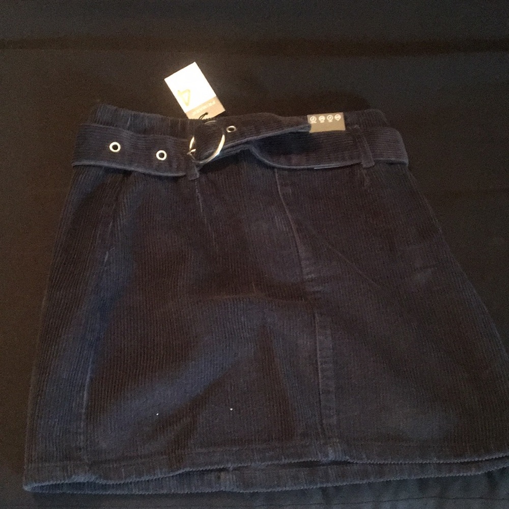 PRIMARK navy blue corduroy skirt